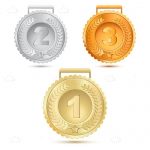 Metallic medals